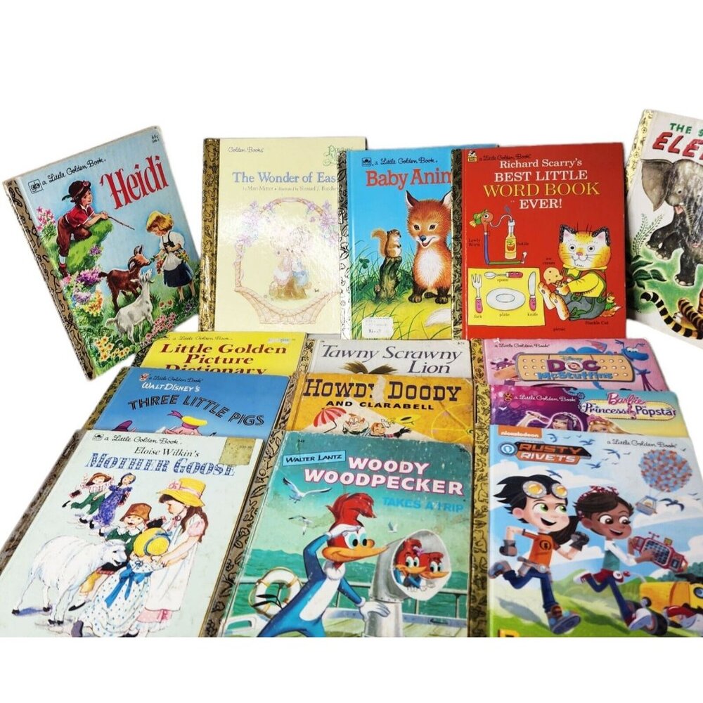 A Little Golden Book Lot of 14 Children's Books ~ Disney, Classics ~ Classroom